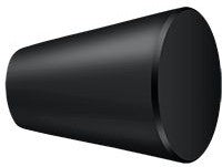 Deltana 1 1/8" Cone Cabinet Knob in Flat Black finish