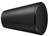 Deltana 1" Cone Cabinet Knob in Flat Black finish