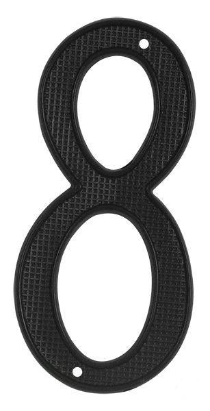 Deltana 4" House Number, Zinc Die-Cast, No. 8 in Paint Black finish