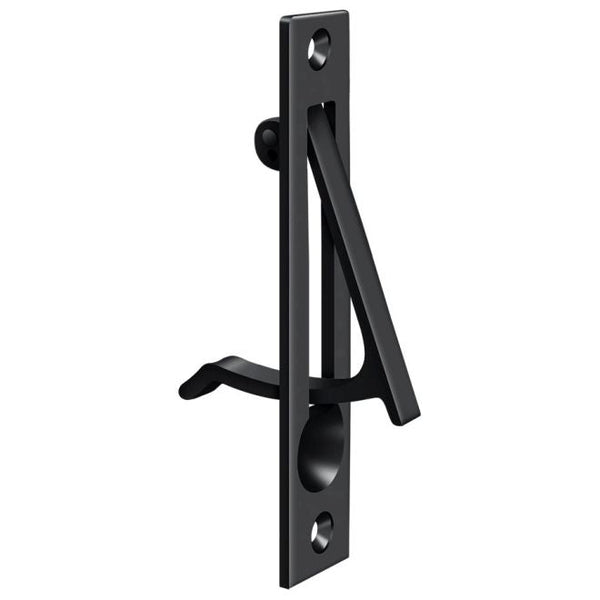 Deltana 4" Sliding Pocket Door Edge Pull in Paint Black finish