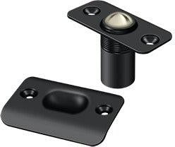 Deltana Ball Catch, Round Corners in Flat Black finish