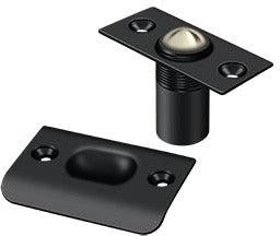 Deltana Ball Catch, Square Corners in Flat Black finish