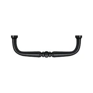 Deltana Traditional Wire Pull, 3 1/2" C-to-C in Flat Black finish