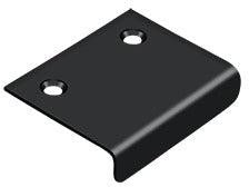 Deltana Drawer, Cabinet, & Mirror Pull- 2" x 1 1/2" in Flat Black finish