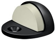 Deltana Low Profile Dome Stop in Flat Black finish