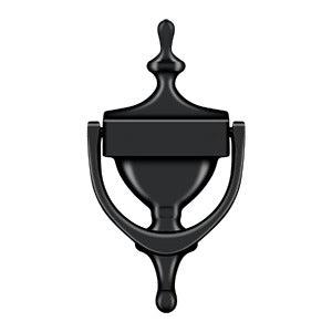 Deltana Victorian Door Knocker in Flat Black finish