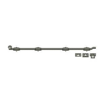 Deltana 42" Heavy Duty Offset Surface Bolt in Pewter finish