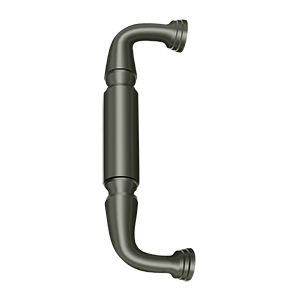 Deltana Door Pull without Rosette, 8" C-to-C in Pewter finish