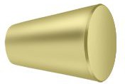 Deltana 1" Cone Cabinet Knob in Polished Brass finish