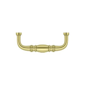 Deltana Colonial Wire Pull, 3" C-to-C in Polished Brass finish