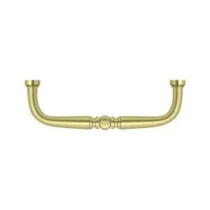 Deltana Traditional Wire Pull, 3 1/2" C-to-C in Polished Brass finish