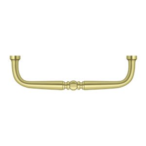 Deltana Traditional Wire Pull, 4" C-to-C in Polished Brass finish