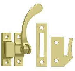 Deltana Window Lock / Casement Fastener in Polished Brass finish