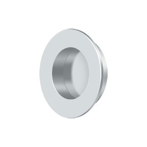 Deltana 1 7/8" Round Flush Pull in Polished Chrome finish