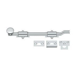 Deltana 10" Heavy Duty Offset Surface Bolt in Polished Chrome finish