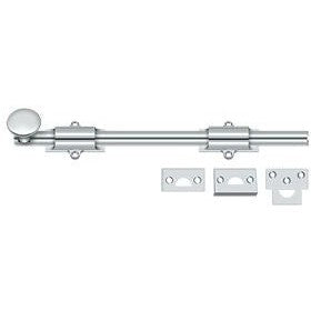 Deltana 12" Heavy Duty Surface Bolt in Polished Chrome finish