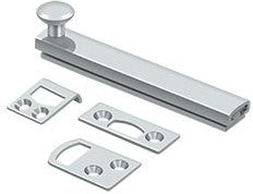 Deltana 4" Heavy Duty Concealed Scew Surface Bolt in Polished Chrome finish