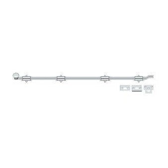 Deltana 42" Heavy Duty Offset Surface Bolt in Polished Chrome finish