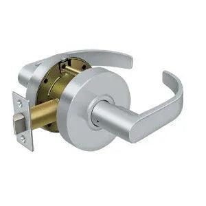 Deltana Commercial Passage Standard Grade 2 Curved Lever in Polished Chrome finish