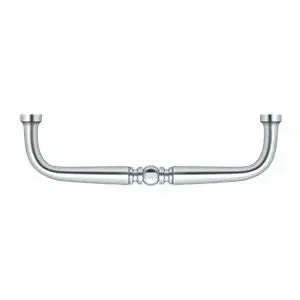 Deltana Traditional Wire Pull, 4" C-to-C in Polished Chrome finish