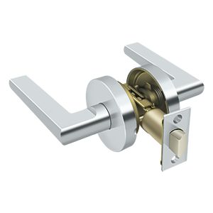 Deltana Portmore Passage Lever in Polished Chrome finish