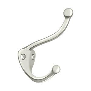 Deltana Coat and Hat Hook in Lifetime Polished Nickel finish