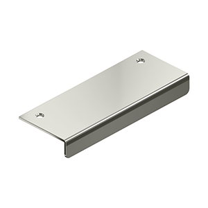 The Deltana Drawer, Cabinet, & Mirror Pull- 4" x 1 1/2" in Polished Nickel finish.