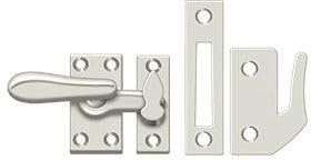 Deltana Medium Window Lock / Casement Fastener in Lifetime Polished Nickel finish