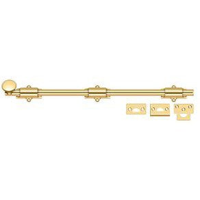 Deltana 18" Heavy Duty Surface Bolt in PVD Polished Brass finish