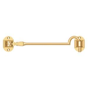 Deltana 6" British Style Cabin Hooks in PVD Polished Brass finish