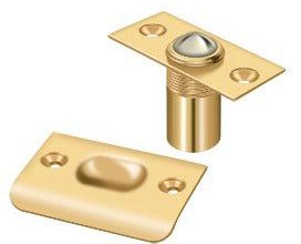 Deltana Ball Catch, Square Corners in PVD Polished Brass finish