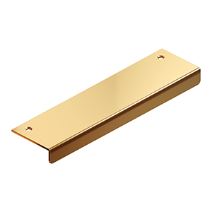 The Deltana Drawer, Cabinet, & Mirror Pull- 6" x 1 1/2" in PVD Polished Brass finish.