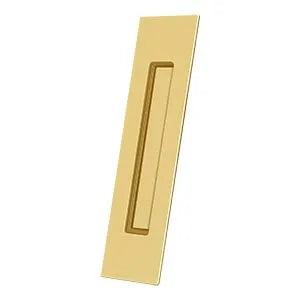 Deltana Rectangular Flush Pull, 10" x 2 1/4" x 1/2" PVD Polished Brass
