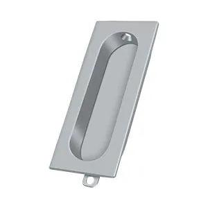Deltana Rectangular Flush Pull 3 1/8" x 1 3/8" x 1/2" Brushed Chrome