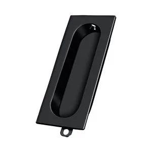 Deltana Rectangular Flush Pull 3 1/8" x 1 3/8" x 1/2" Paint Black