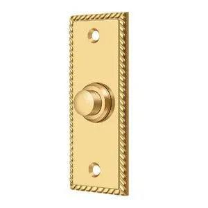 DeltanaDeltana Rectangular Rope Bell Button in 