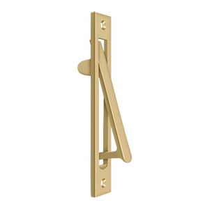 Deltana 6" Sliding Pocket Door Edge Pull in Satin Brass finish