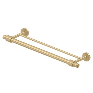 Deltana BBS Modern Series Double Towel Bar, 24" C-to-C in Satin Brass finish