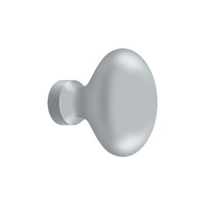 Deltana 1 1/4" Oval Knob in Satin Chrome finish