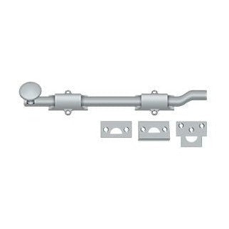 Deltana 10" Heavy Duty Offset Surface Bolt in Satin Chrome finish