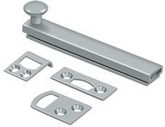 Deltana 4" Heavy Duty Concealed Scew Surface Bolt in Satin Chrome finish