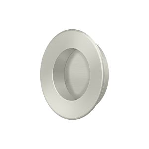 Deltana 1 7/8" Round Flush Pull in Satin Nickel finish