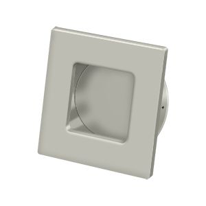 Deltana 2 3/4" Square Heavy Duty Flush Pull in Satin Nickel finish