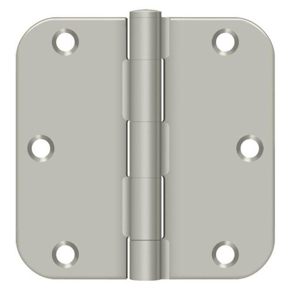 Deltana 3-1/2" x 3-1/2" x 5/8" Radius Hinge in Satin Nickel finish