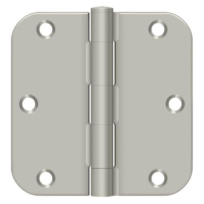 Deltana 3-1/2" x 3-1/2" x 5/8" Radius Hinge in Satin Nickel finish