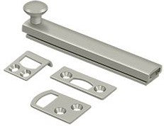 Deltana 4" Heavy Duty Concealed Scew Surface Bolt in Satin Nickel finish