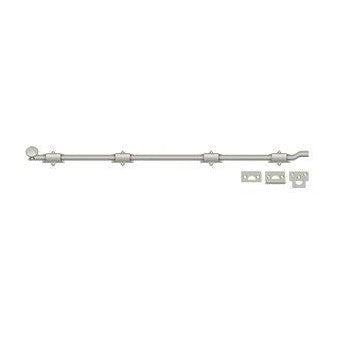 Deltana 42" Heavy Duty Offset Surface Bolt in Satin Nickel finish