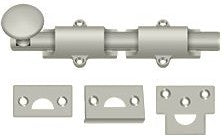 Deltana 6" Heavy Duty Surface Bolt in Satin Nickel finish