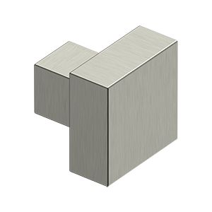 Deltana Modern Square Knob in Satin Nickel finish