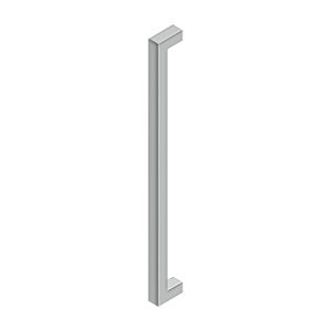 Deltana 24" CTC Contemporary Pull, Single Side in Satin Stainless Steel finish